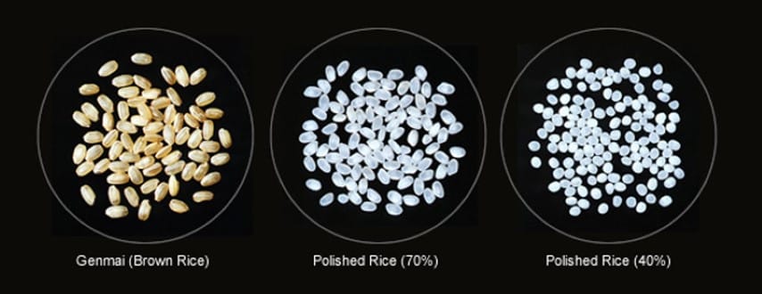 Le polissage des grains de riz pour le saké